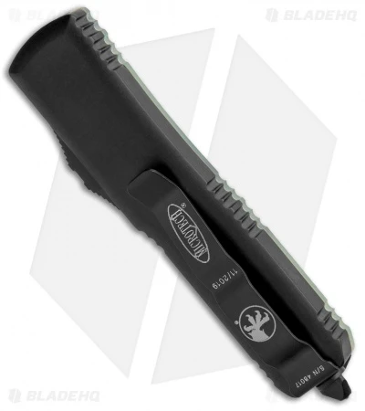 Microtech UTX-85 D/E OTF Automatic Knife Natural G-10 Jade (3.125" Black) 5 Microtech UTX-85 D/E OTF Automatic Knife Natural G-10 Jade (3.125" Black) - Image 3