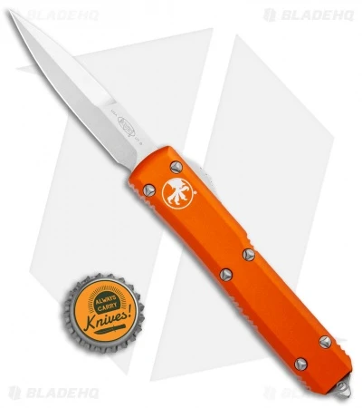 Microtech Ultratech Bayonet OTF Automatic Knife Orange (3.4" Stonewash) 6 Microtech Ultratech Bayonet OTF Automatic Knife Orange (3.4" Stonewash) - Image 4