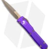 Microtech Ultratech Bayonet OTF Knife Purple Al (3.4" Bronze Apocalyptic)
