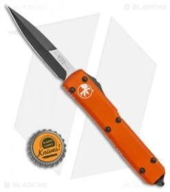 Microtech Ultratech Bayonet OTF Automatic Knife Tri-Grip Orange (3.4" Black) 9 Microtech Ultratech Bayonet OTF Automatic Knife Tri-Grip Orange (3.4" Black) -Microtech Microtech Ultratech Bayonet OTF Automatic Knife Tri Grip Orange 3.4in Black 120 1OR BHQ 7711 LS Bottlecap jr