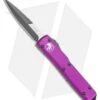 Microtech Ultratech Bayonet OTF Automatic Knife Violet CC (3.4" Black) 120-1VI -Microtech Microtech Ultratech Bayonet OTF Automatic Knife Violet CC 3.4 Black 120 1VI BHQ 93049 LS