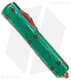 Microtech Ultratech Bounty Hunter OTF Automatic Knife (3.4" Apocalyptic Serr) -Microtech Microtech Ultratech Bounty Hunter Apocalyptic Serr BHQ 84611 er spine