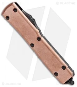 Microtech Copper Top Ultratech D/E OTF Automatic Knife (3.4" Black) -Microtech Microtech Ultratech Copper Top DE OTF Auto BHQ 91667 jr spine