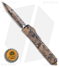 Microtech Signature Series Ultratech D/E OTF Auto Knife CC (3.4" Coyote Camo) -Microtech Microtech Ultratech D E OTF Automatic Knife CC 3.4 Coyote Camo 122 1CC BHQ 116998 LS Bottlecap