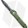 Microtech Ultratech D/E OTF Automatic Knife OD Green CC (3.4" Black Serr) -Microtech Microtech Ultratech D E OTF Automatic Knife OD Green CC 3.4in Black Serr 122 2OD BHQ 51945 LS jr