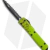 Microtech Ultratech D/E OTF Knife Zombie Tech (3.4" Black Serr) -Microtech Microtech Ultratech D E OTF Knife Zombie Tech CC 3.4 Black Serr 122 3Z BHQ 13381 LS 2