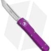 Microtech Ultratech T/E OTF Automatic Knife Violet (3.4" Satin Serr) 123-5VI -Microtech Microtech Ultratech DA OTF Tanto Auto Violet Satin Serr 123 5VI BHQ 93001 jr