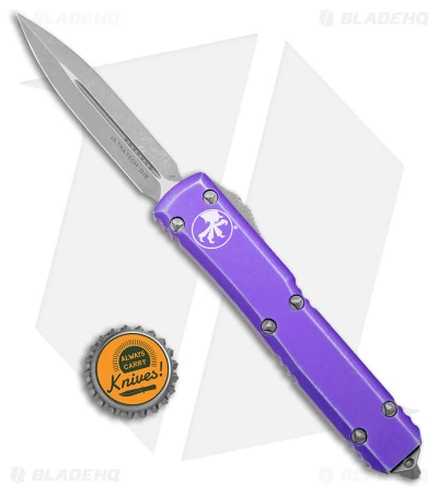 Microtech Ultratech D/E OTF Auto Knife Distressed Purple (3.4" Apocalyptic) 6 Microtech Ultratech D/E OTF Auto Knife Distressed Purple (3.4" Apocalyptic) - Image 4