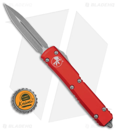Microtech Ultratech D/E OTF Auto Knife Red (3.4" Apocalyptic) 122-10 APRD 6 Microtech Ultratech D/E OTF Auto Knife Red (3.4" Apocalyptic) 122-10 APRD - Image 4