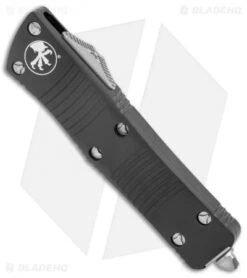 Microtech Ultratech OTF D/E Automatic Knife CC (3.4" SW Full Serr) 122-12 -Microtech Microtech Ultratech DE OTF Auto CC Black SW Full Serr 122 12 BHQ 52160 jr spine