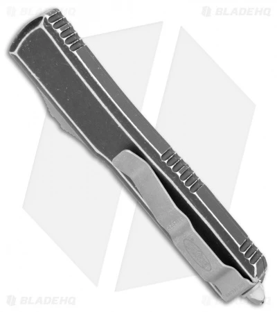 Microtech Ultratech D/E OTF Automatic Distressed (3.4" SW Full Serr) 122-12DBK 5 Microtech Ultratech D/E OTF Automatic Distressed (3.4" SW Full Serr) 122-12DBK - Image 3