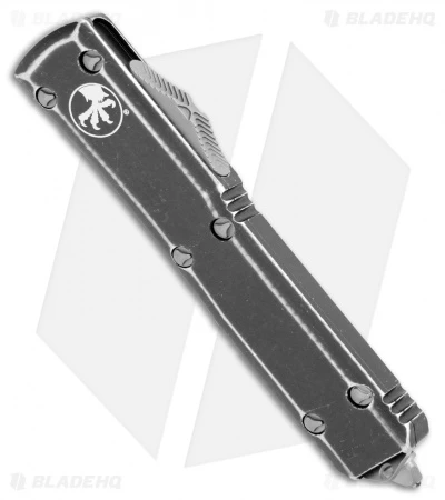 Microtech Ultratech D/E OTF Automatic Distressed (3.4" SW Full Serr) 122-12DBK 4 Microtech Ultratech D/E OTF Automatic Distressed (3.4" SW Full Serr) 122-12DBK - Image 2