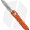 Microtech Ultratech D/E OTF Auto Knife Distressed Orange (3.4" BB/SW Full Serr) 2 Microtech Ultratech D/E OTF Auto Knife Distressed Orange (3.4" BB/SW Full Serr) -Microtech Microtech Ultratech DE OTF Auto Distressed Orange BB SW Full Serr 122 12DOR BHQ 113057 jr 1