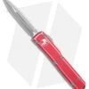 Microtech Ultratech D/E OTF Automatic Knife Distressed Red (3.4" SW Full Serr) -Microtech Microtech Ultratech DE OTF Auto Distressed Red SW Full Serr 122 12DRD BHQ 108179 jr