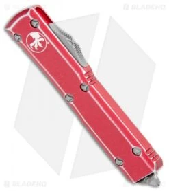 Microtech Ultratech D/E OTF Automatic Knife Distressed Red (3.4" SW Full Serr) 7 Microtech Ultratech D/E OTF Automatic Knife Distressed Red (3.4" SW Full Serr) -Microtech Microtech Ultratech DE OTF Auto Distressed Red SW Full Serr 122 12DRD BHQ 108179 jr spine