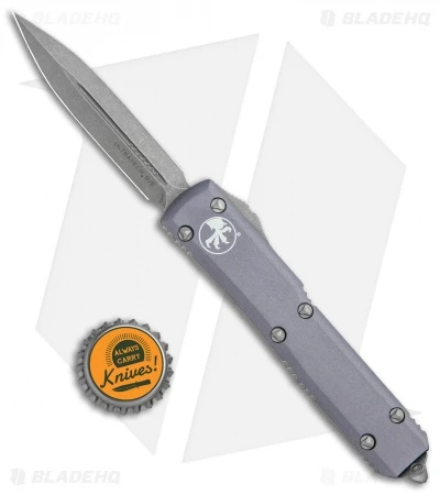 Microtech Ultratech D/E OTF Automatic Knife Gray (3.4" Apocalyptic) 6 Microtech Ultratech D/E OTF Automatic Knife Gray (3.4" Apocalyptic) - Image 4
