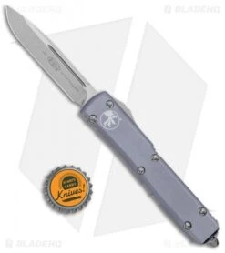 Microtech Ultratech S/E OTF Automatic Gray (3.4" Stonewash) 121-10 GY -Microtech Microtech Ultratech DE OTF Auto Gray CC SW 121 10GY BHQ 72293 jr bottlecap