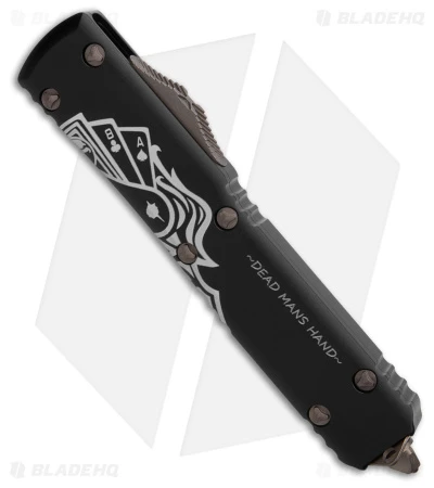 Microtech Ultratech D/E OTF Auto Knife Dead Man's Hand (3.4" Bronze Apocalyptic) 4 Microtech Ultratech D/E OTF Auto Knife Dead Man's Hand (3.4" Bronze Apocalyptic) - Image 2