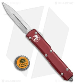 Microtech Ultratech D/E OTF Automatic Knife Merlot Red (3.4" Stonewash) 9 Microtech Ultratech D/E OTF Automatic Knife Merlot Red (3.4" Stonewash) -Microtech Microtech Ultratech DE OTF Auto Merlot Red SW BHQ 157399 jr bottlecap
