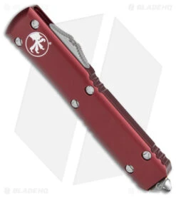 Microtech Ultratech D/E OTF Automatic Knife Merlot Red (3.4" Stonewash) 7 Microtech Ultratech D/E OTF Automatic Knife Merlot Red (3.4" Stonewash) -Microtech Microtech Ultratech DE OTF Auto Merlot Red SW BHQ 157399 jr spine