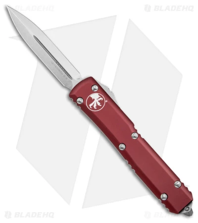 Microtech Ultratech D/E OTF Automatic Knife Merlot Red (3.4" Stonewash) 3 Microtech Ultratech D/E OTF Automatic Knife Merlot Red (3.4" Stonewash)