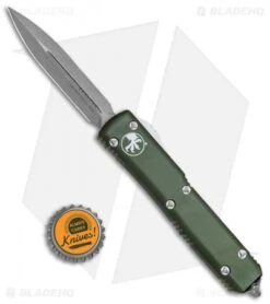 Microtech Ultratech D/E OTF Auto Knife OD Green CC (3.4" Apocalyptic) 122-10APOD -Microtech Microtech Ultratech DE OTF Auto OD Green CC Apocalyptic 122 10APOD BHQ 80388 jr bottlecap