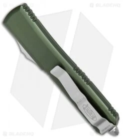 Microtech Ultratech D/E OTF Auto Knife OD Green CC (3.4" Apocalyptic) 122-10APOD -Microtech Microtech Ultratech DE OTF Auto OD Green CC Apocalyptic 122 10APOD BHQ 80388 jr side