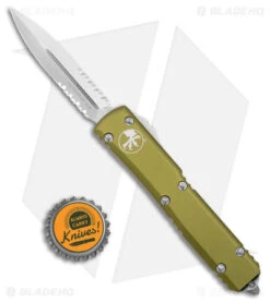 Microtech Ultratech D/E OTF Automatic Knife OD Green CC (3.4" SW Serr) 122-11OD 9 Microtech Ultratech D/E OTF Automatic Knife OD Green CC (3.4" SW Serr) 122-11OD -Microtech Microtech Ultratech DE OTF Auto OD Green CC SW Serr BHQ 26210 jr bottlecap