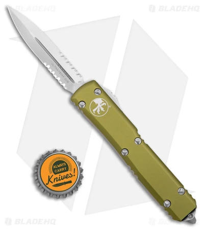 Microtech Ultratech D/E OTF Automatic Knife OD Green CC (3.4" SW Serr) 122-11OD 6 Microtech Ultratech D/E OTF Automatic Knife OD Green CC (3.4" SW Serr) 122-11OD - Image 4
