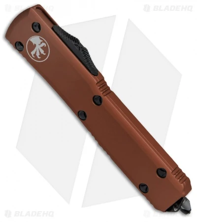 Microtech Ultratech D/E OTF Automatic Knife Tan CC (3.4" Black Full Serr) 4 Microtech Ultratech D/E OTF Automatic Knife Tan CC (3.4" Black Full Serr) - Image 2