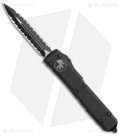 Microtech Ultratech D/E OTF Automatic Knife Tactical (3.4" Black Serr) 122-D3 T