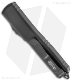 Microtech Ultratech Dagger OTF Knife Tactical Black D/E (3.4" Black Serr) 122-2T 8 Microtech Ultratech Dagger OTF Knife Tactical Black D/E (3.4" Black Serr) 122-2T -Microtech Microtech Ultratech DE OTF Auto Tactical CC Black Serr BHQ 52159 jr side