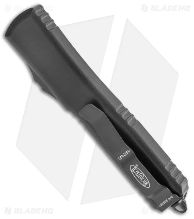 Microtech Ultratech Dagger OTF Knife Tactical Black D/E (3.4" Black Serr) 122-2T 5 Microtech Ultratech Dagger OTF Knife Tactical Black D/E (3.4" Black Serr) 122-2T - Image 3