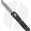 Microtech Ultratech T/E OTF Automatic Knife Black (3.4" Apocalyptic Full Serr)