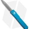 Microtech Ultratech D/E OTF Automatic Knife Turquoise CC (3.4" Apocalyptic) -Microtech Microtech Ultratech DE OTF Auto Turquoise CC Apocalyptic 122 10APTQ BHQ 95159 jr