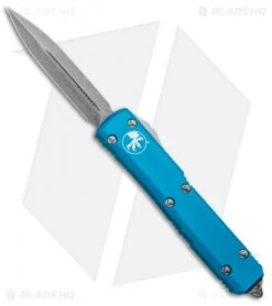 Microtech Ultratech D/E OTF Automatic Knife Turquoise CC (3.4" Apocalyptic)
