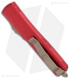 Microtech Ultratech D/E OTF Automatic Knife Red (3.4" Bronze) 122-13RD -Microtech Microtech Ultratech DE OTF Red Bronze 122 13RD BHQ 74526 jr side