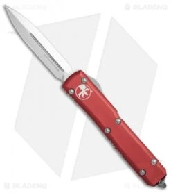 Microtech Ultratech D/E OTF Automatic Knife Red CC (3.4" Satin)