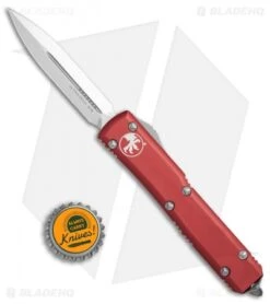 Microtech Ultratech D/E OTF Automatic Knife Red CC (3.4" Satin) 9 Microtech Ultratech D/E OTF Automatic Knife Red CC (3.4" Satin) -Microtech Microtech Ultratech DE red CC satin BHQ 24810 er size