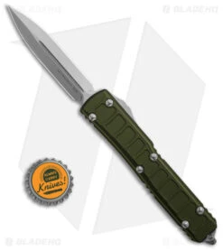 Microtech Ultratech II Signature D/E OTF Auto Knife OD Green (3.4" Satin) -Microtech Microtech Ultratech II D E OTF Signature Series Knife 3in Satin BHQ 143317 td size