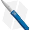 Microtech Ultratech Bayonet OTF Automatic Knife Blue CC (3.4" Satin) -Microtech Microtech Ultratech OTF Bayo Blue Satin 120 4BL BHQ 67449 jr