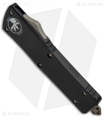 Microtech Combat Troodon Bowie OTF Automatic Knife (3.8" Bronze Serr) 146-14 4 Microtech Combat Troodon Bowie OTF Automatic Knife (3.8" Bronze Serr) 146-14 - Image 2