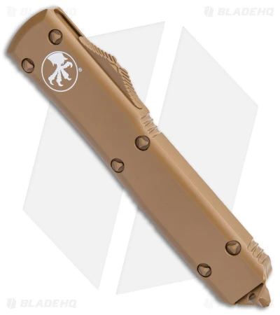 Microtech Ultratech D/E OTF Automatic Knife (3.5" Cerakote Tan) 122-1 CTA 4 Microtech Ultratech D/E OTF Automatic Knife (3.5" Cerakote Tan) 122-1 CTA - Image 2