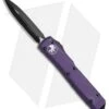 Microtech Ultratech D/E OTF Automatic Knife CC Purple (3.4" Black) -Microtech Microtech Ultratech OTF DE Purple Black 122 1CCPU BHQ 51904 jr 1