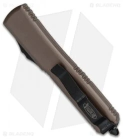 Microtech Ultratech Spartan OTF Automatic Knife Tan CC (3.4" Black Full Serr) 7 Microtech Ultratech Spartan OTF Automatic Knife Tan CC (3.4" Black Full Serr) -Microtech Microtech Ultratech OTF Spartan Tan CC Blk Full Serr 223 3CCTA BHQ 51779 jr side