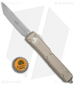 Microtech Ultratech T/E OTF Automatic Knife Tan CC (3.4" Apocalyptic) 123-10APTA -Microtech Microtech Ultratech OTF TE Tan Apocalyptic 132 10APTA BHQ 69120 jr bottlecap