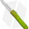 Microtech Ultratech S/E Green Zombie Tech OTF Knife (3.5" Stonewash Serr) -Microtech Microtech Ultratech SE Green Zombie Tech OTF SW Serr 121 11Z BHQ 95385 jr