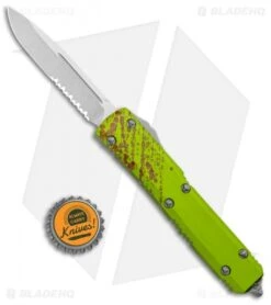 Microtech Ultratech S/E Green Zombie Tech OTF Knife (3.5" Stonewash Serr) 9 Microtech Ultratech S/E Green Zombie Tech OTF Knife (3.5" Stonewash Serr) -Microtech Microtech Ultratech SE Green Zombie Tech OTF SW Serr 121 11Z BHQ 95385 jr bottlecap