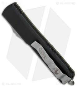 Microtech Ultratech S/E OTF Automatic Knife OD Green G-10 (3.4" Stonewash Serr) -Microtech Microtech Ultratech SE OD Green G10 sw serr BHQ 78162 er side