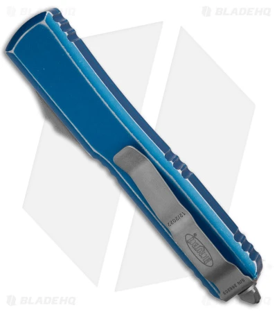 Microtech Ultratech S/E OTF Automatic Knife Distressed Blue(3.4" Apocalyptic) 5 Microtech Ultratech S/E OTF Automatic Knife Distressed Blue(3.4" Apocalyptic) - Image 3